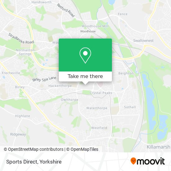 Sports Direct map