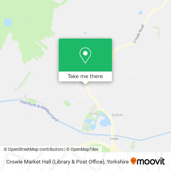 Crowle Market Hall (Library & Post Office) map