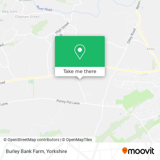Burley Bank Farm map