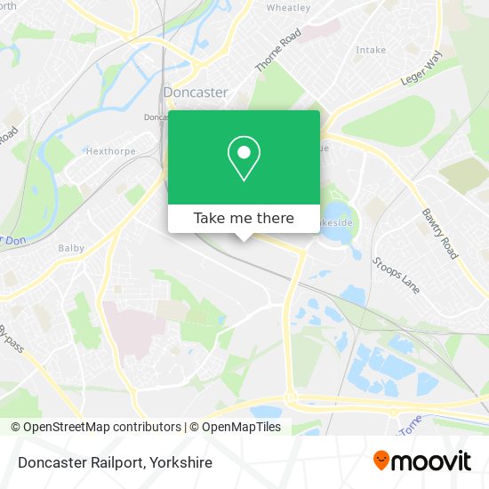 Doncaster Railport map