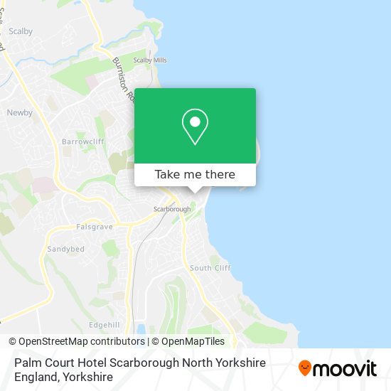 Palm Court Hotel Scarborough North Yorkshire England map