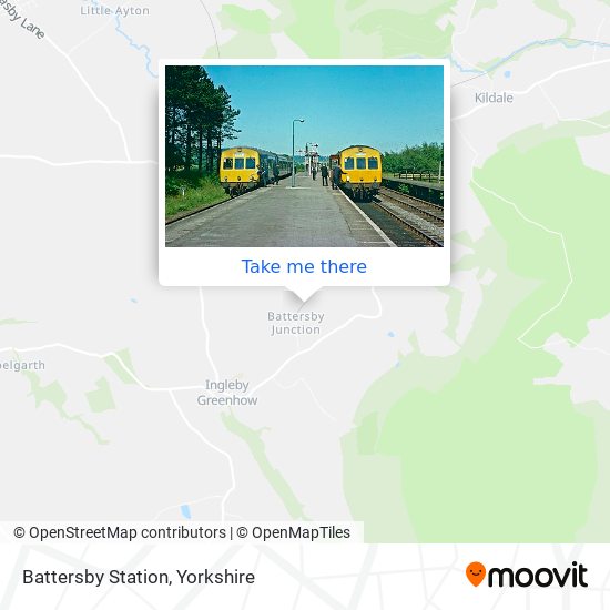Battersby Station map