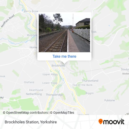 Brockholes Station map