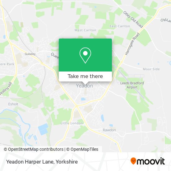 Yeadon Harper Lane map