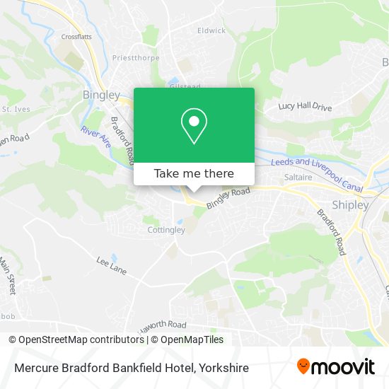 Mercure Bradford Bankfield Hotel map