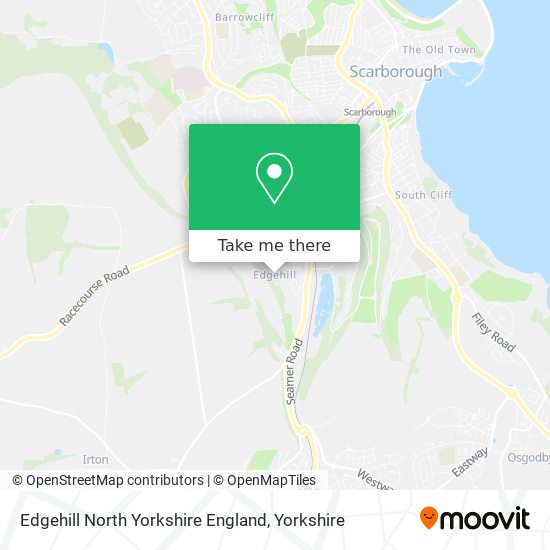 Edgehill North Yorkshire England map