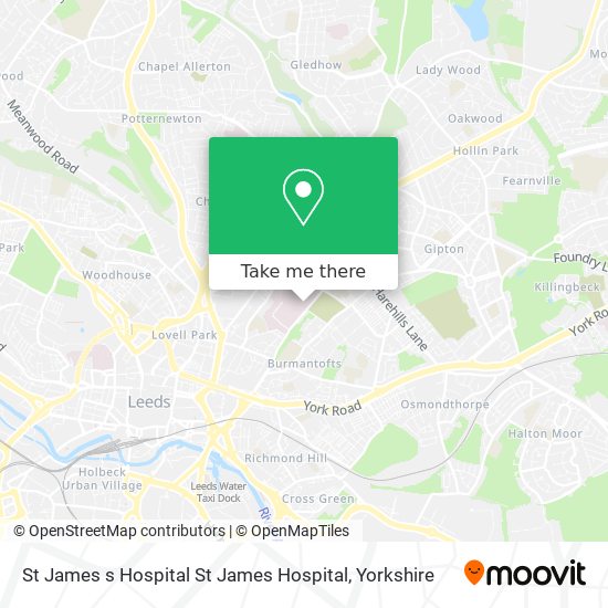 St James s Hospital St James Hospital map