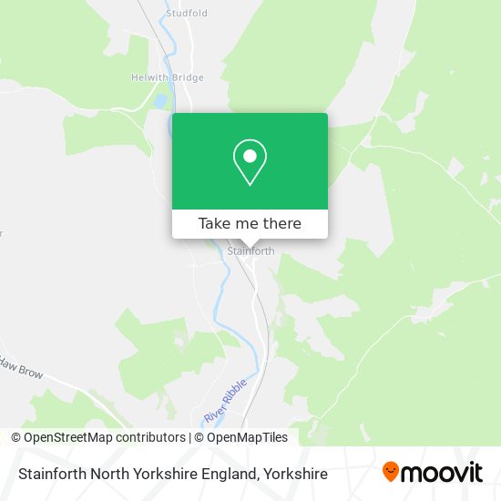Stainforth North Yorkshire England map