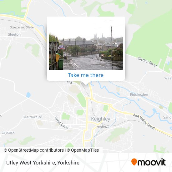 Utley West Yorkshire map