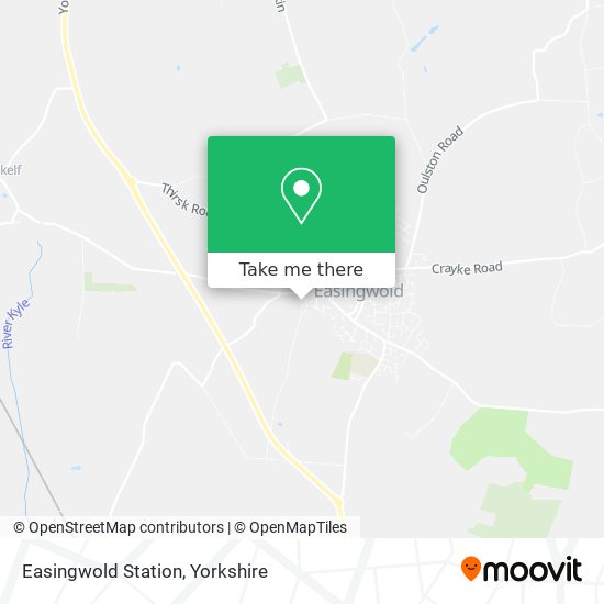 Easingwold Station map