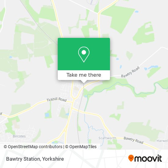 Bawtry Station map