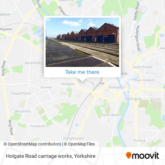 Holgate Road carriage works map
