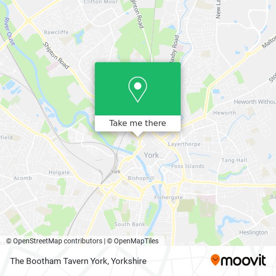 The Bootham Tavern York map
