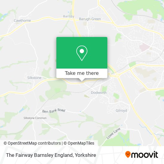 The Fairway Barnsley England map