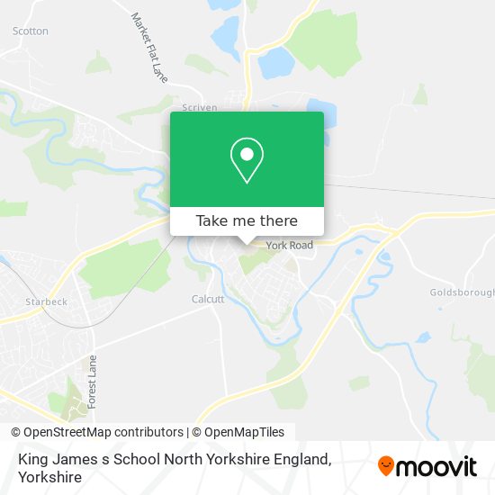 King James s School North Yorkshire England map