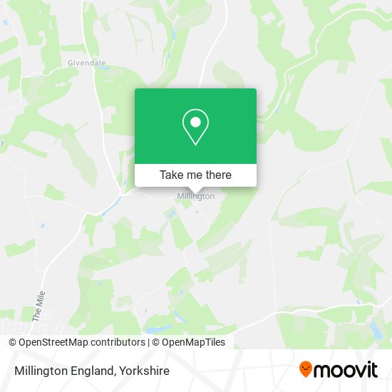 Millington England map