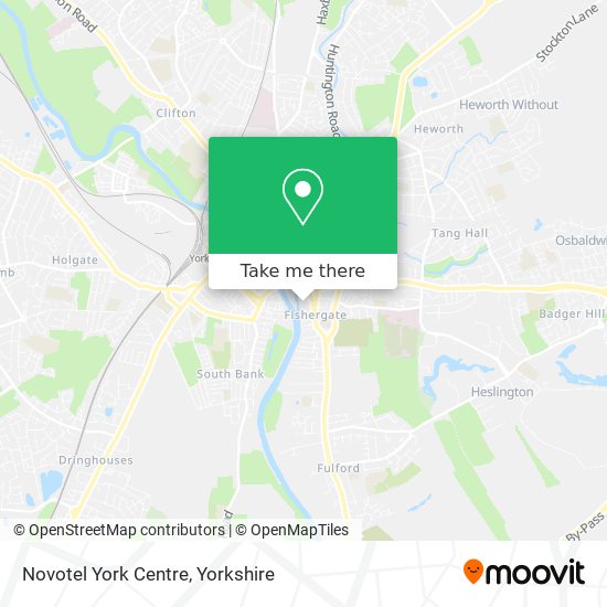 Novotel York Centre map