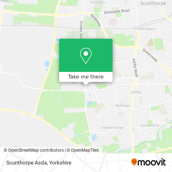 Scunthorpe Asda map