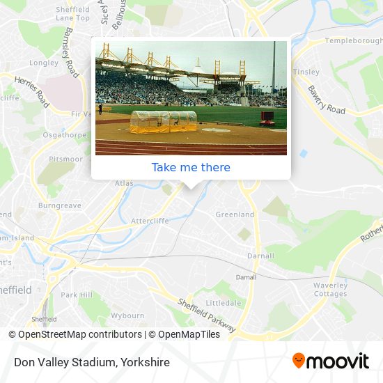 Don Valley Stadium map