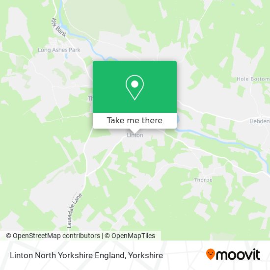 Linton North Yorkshire England map
