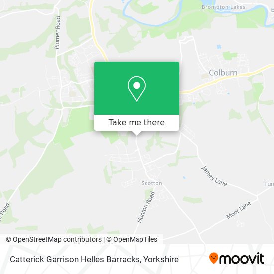 Catterick Garrison Helles Barracks map