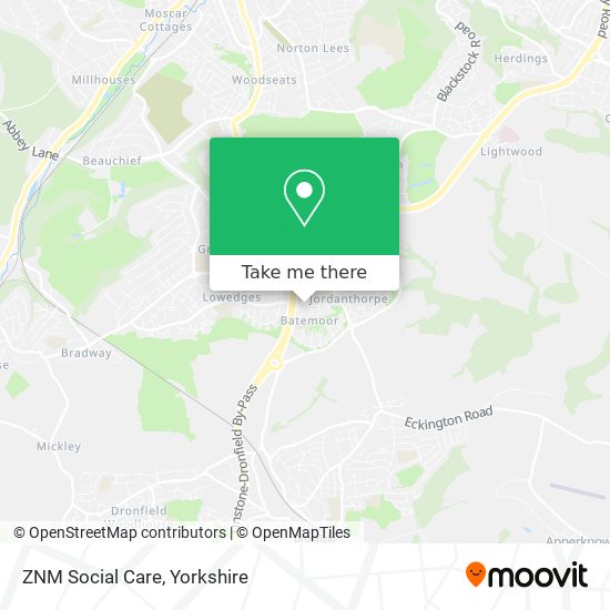 ZNM Social Care map