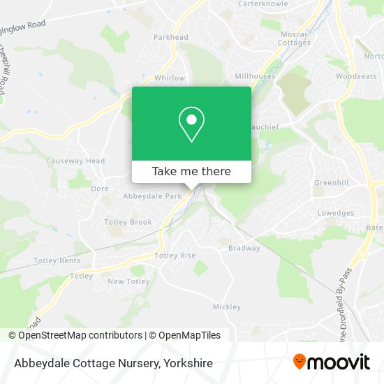 Abbeydale Cottage Nursery map