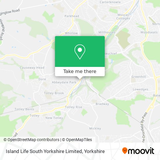 Island Life South Yorkshire Limited map