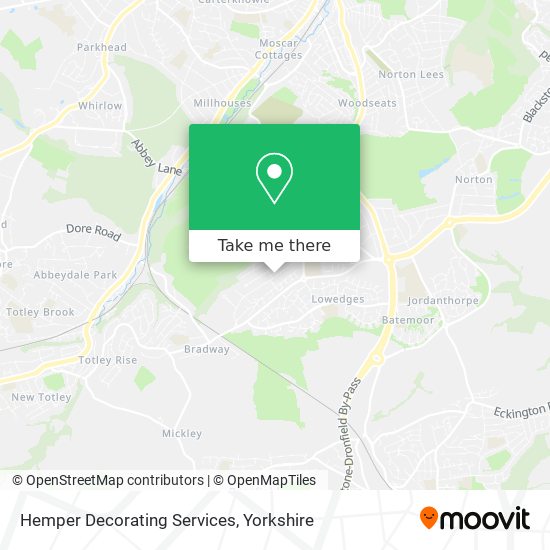 Hemper Decorating Services map