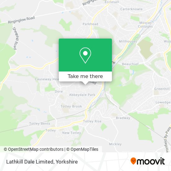 Lathkill Dale Limited map
