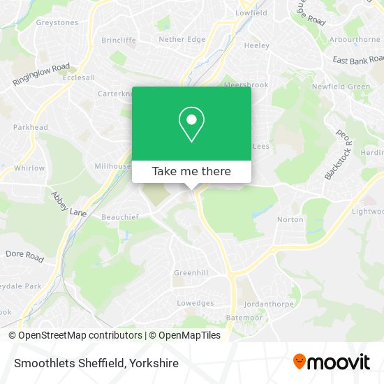 Smoothlets Sheffield map