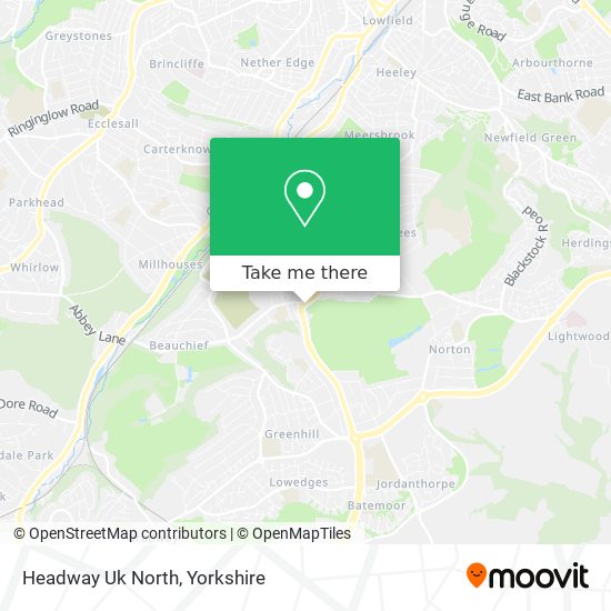 Headway Uk North map