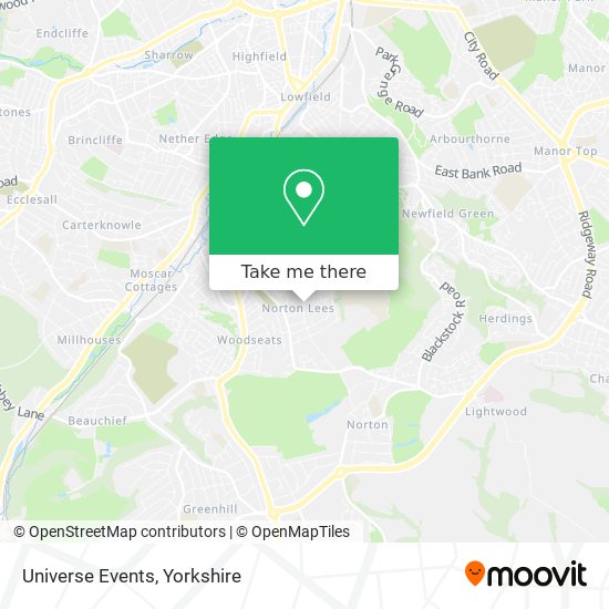 Universe Events map