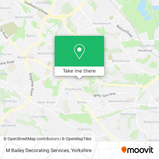 M Bailey Decorating Services map