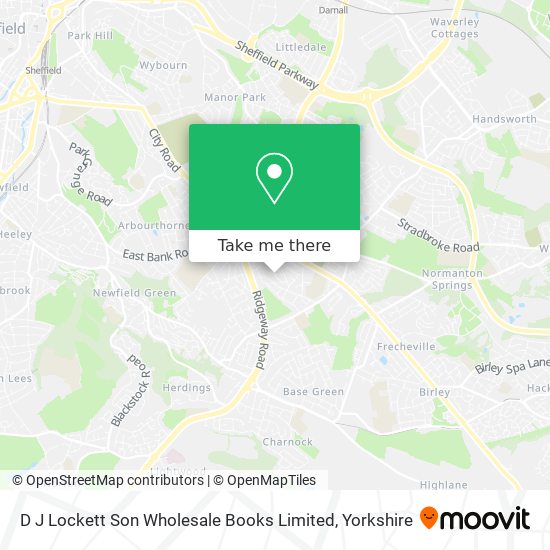 D J Lockett Son Wholesale Books Limited map