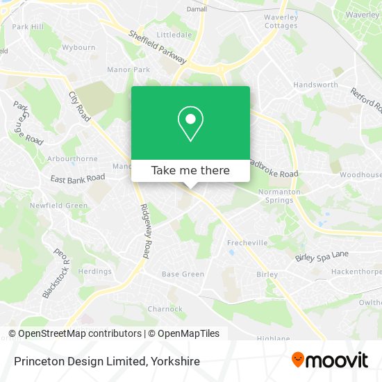 Princeton Design Limited map