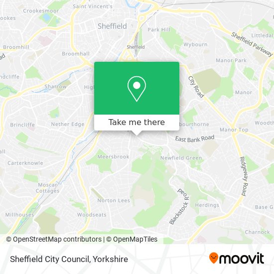 Sheffield City Council map