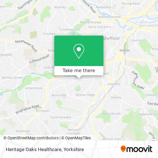 Heritage Oaks Healthcare map