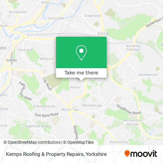 Kemps Roofing & Property Repairs map