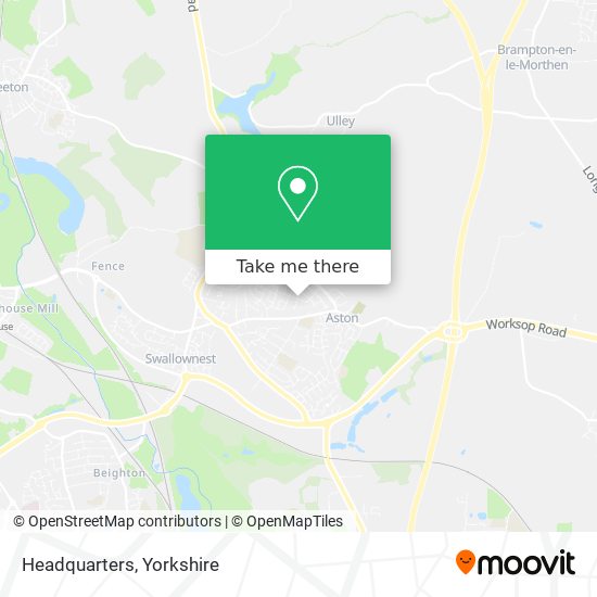 Headquarters map