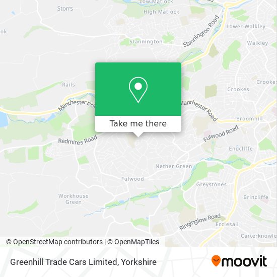 Greenhill Trade Cars Limited map