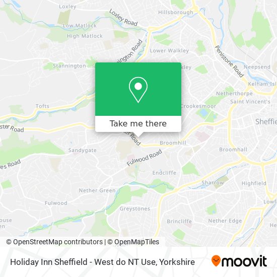 Holiday Inn Sheffield - West do NT Use map