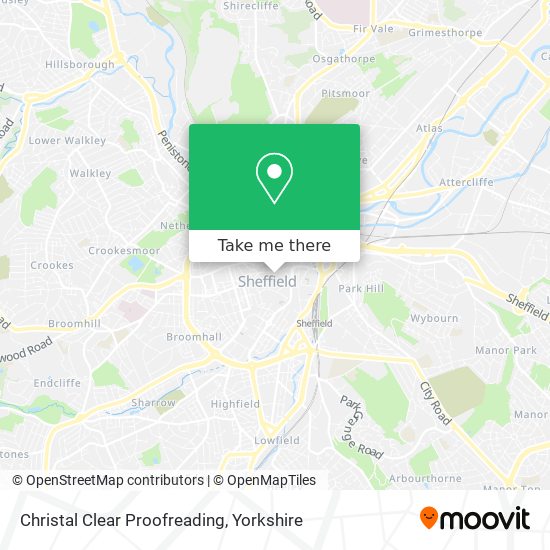 Christal Clear Proofreading map