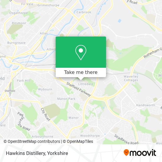 Hawkins Distillery map