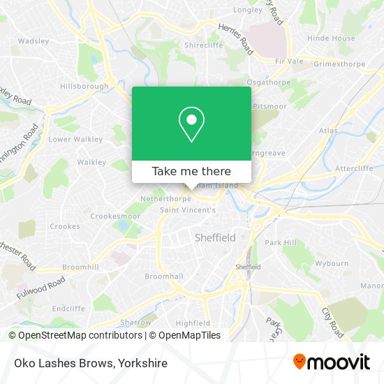 Oko Lashes Brows map