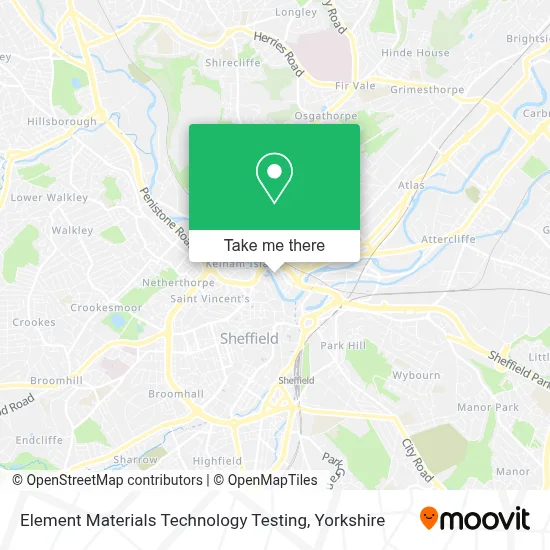 Element Materials Technology Testing map