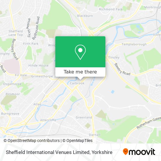 Sheffield International Venues Limited map