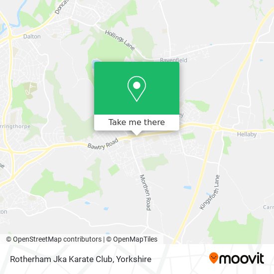 Rotherham Jka Karate Club map