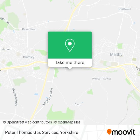 Peter Thomas Gas Services map