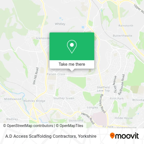 A.D Access Scaffolding Contractors map